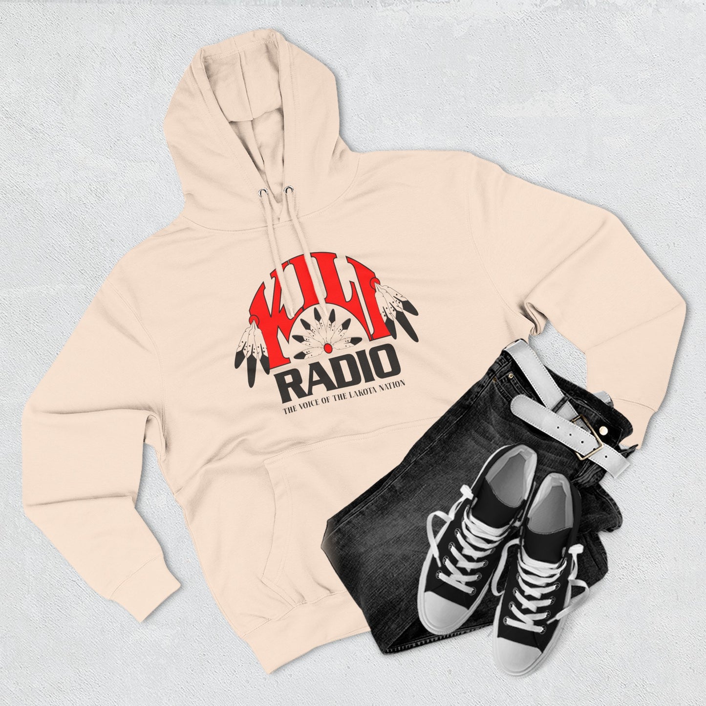 Retro Kill Radio Fleece Hoodie - Cozy Streetwear for Music Lovers, Gift for Him/Her, Unisex Casual Wear, Perfect for Concerts and Chill Days