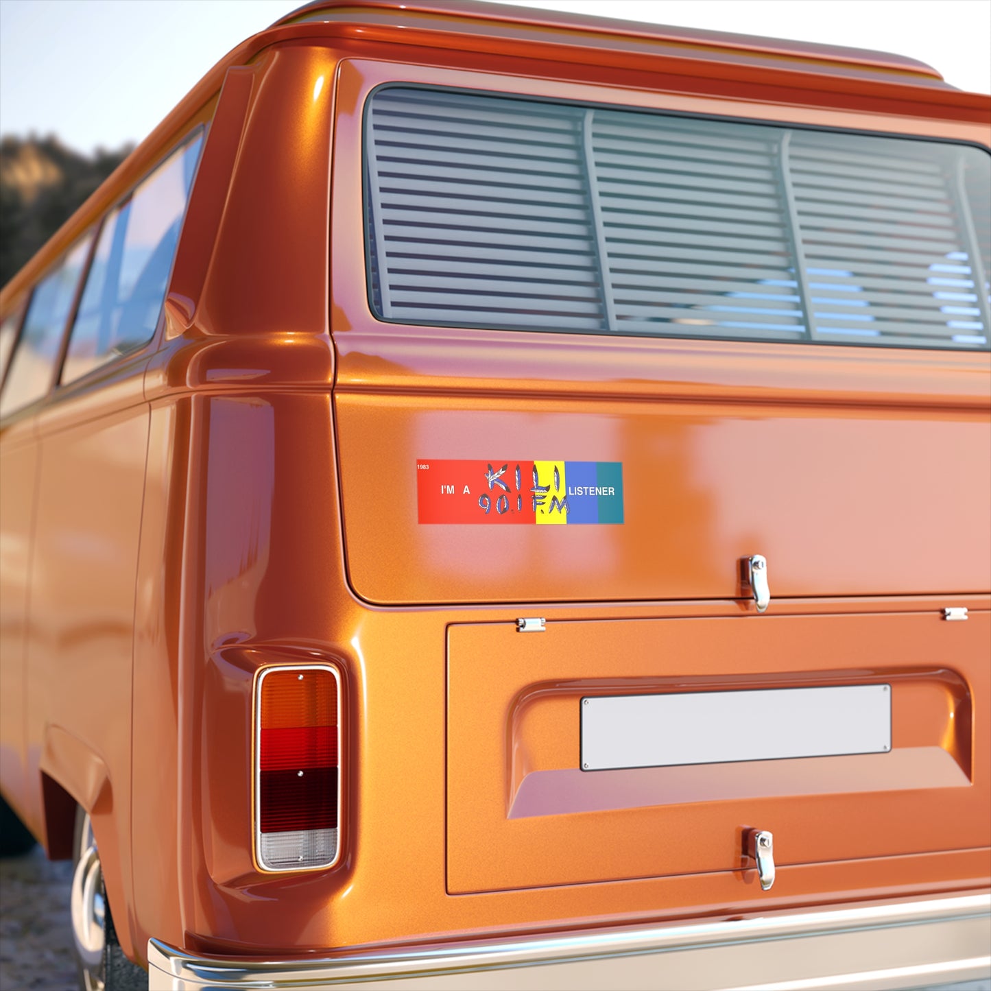 1983 KILI FM 90.1 Radio "I'm a Listener" Bumper Sticker - Celebrate Lakota Culture | The Voice of the Lakota Nation