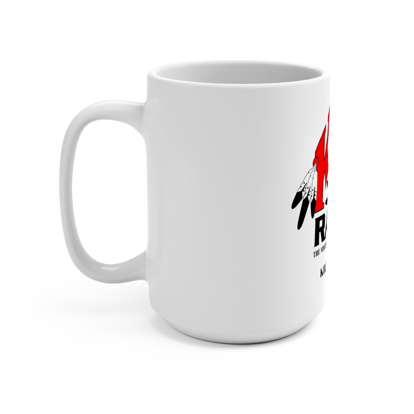 KILI Radio Mug - 15oz, Indigenous Pride Gift, Native American Coffee Cup, Lakota Nation Merchandise, Radio Station Mug, Cultural Keepsake
