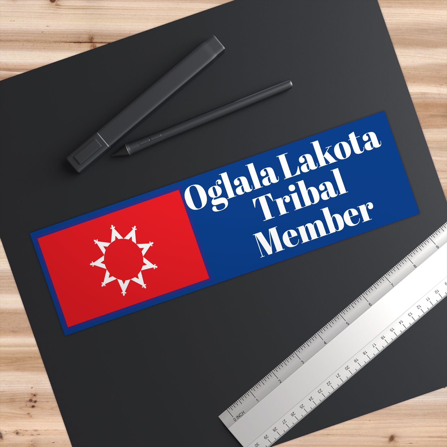 Proud Oglala Lakota Bumper Sticker, Tribal Member Decor, Car Accessories, Native American Pride, Outdoor Enthusiast Gift