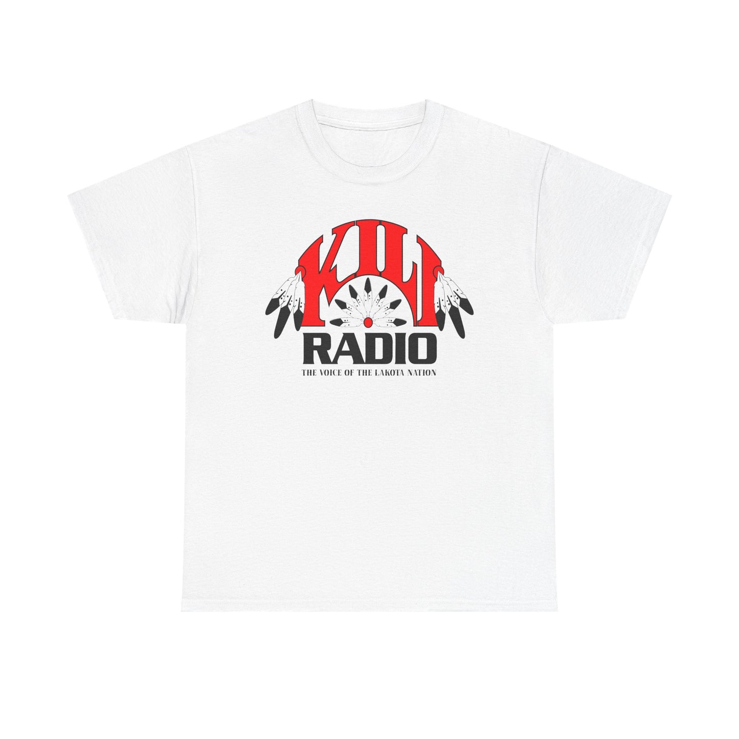 KILI Radio Vibe Unisex Heavy Cotton Tee, Music Lover Gift, Casual Streetwear, Unisex T-shirt, Retro Graphic Tee, Festival Outfit No print on back