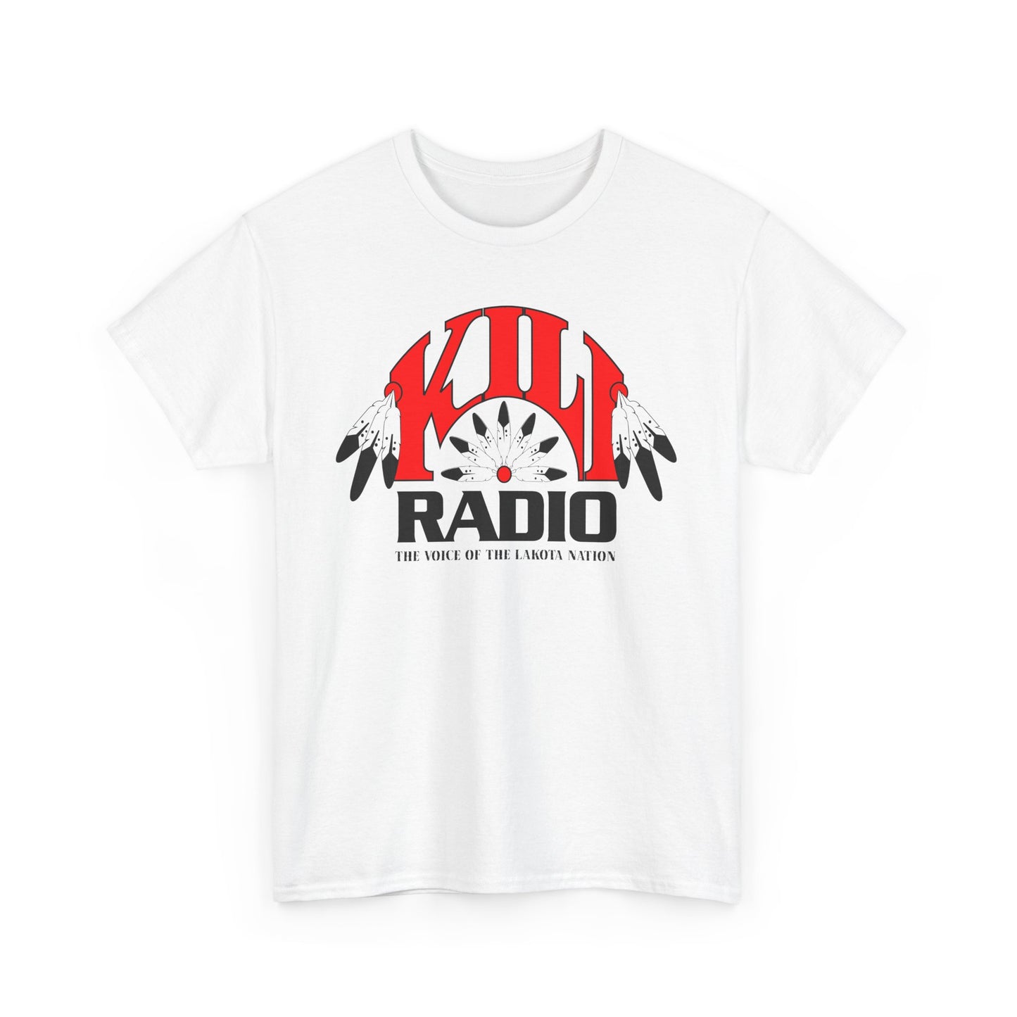 KILI Radio Vibe Unisex Heavy Cotton Tee, Music Lover Gift, Casual Streetwear, Unisex T-shirt, Retro Graphic Tee, Festival Outfit No print on back