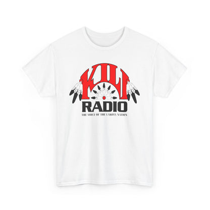 KILI Radio Vibe Unisex Heavy Cotton Tee, Music Lover Gift, Casual Streetwear, Unisex T-shirt, Retro Graphic Tee, Festival Outfit No print on back