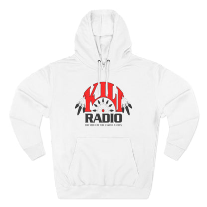 Retro Kill Radio Fleece Hoodie - Cozy Streetwear for Music Lovers, Gift for Him/Her, Unisex Casual Wear, Perfect for Concerts and Chill Days
