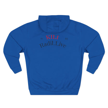Retro Kill Radio Fleece Hoodie - Cozy Streetwear for Music Lovers, Gift for Him/Her, Unisex Casual Wear, Perfect for Concerts and Chill Days