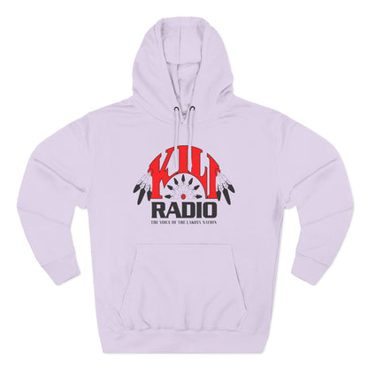 Retro Kill Radio Fleece Hoodie - Cozy Streetwear for Music Lovers, Gift for Him/Her, Unisex Casual Wear, Perfect for Concerts and Chill Days