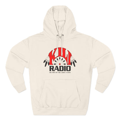 Retro Kill Radio Fleece Hoodie - Cozy Streetwear for Music Lovers, Gift for Him/Her, Unisex Casual Wear, Perfect for Concerts and Chill Days