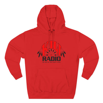 Retro Kill Radio Fleece Hoodie - Cozy Streetwear for Music Lovers, Gift for Him/Her, Unisex Casual Wear, Perfect for Concerts and Chill Days